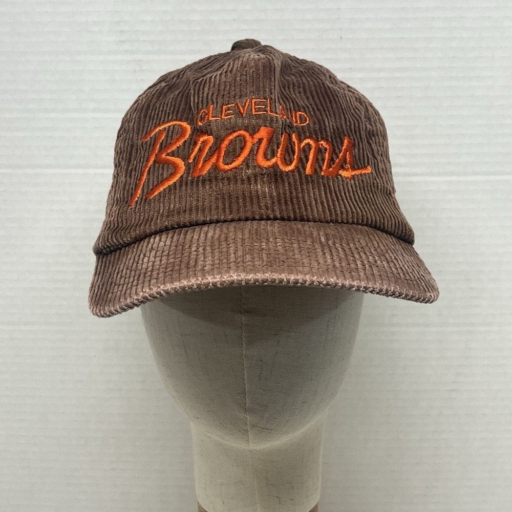 Vintage 90s Cleveland Browns Sports‎ Specialties Corduroy Hat "The Cord" NFL